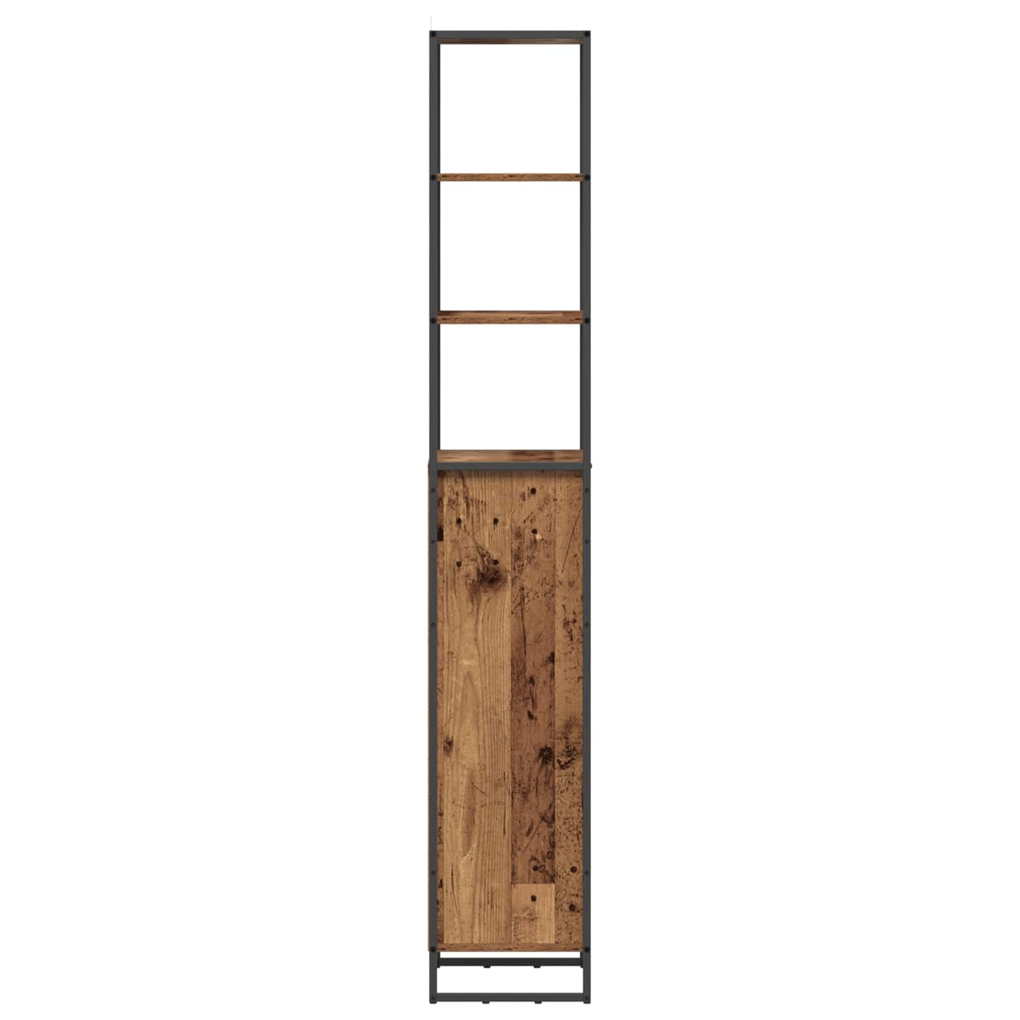 Baderomsskap med dør Gamle tre 40 x 30 x 180 cm Konstruert tre