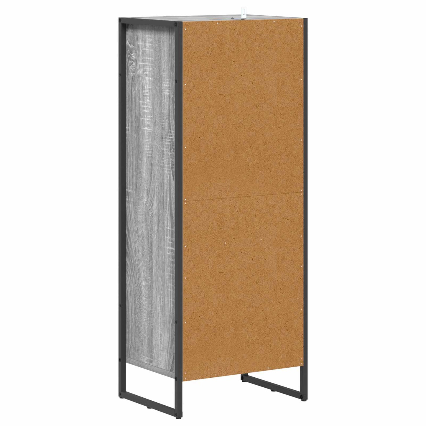 Baderomsskap med dør Grå Sonoma 40 x 30 x 100 cm Konstruert tre