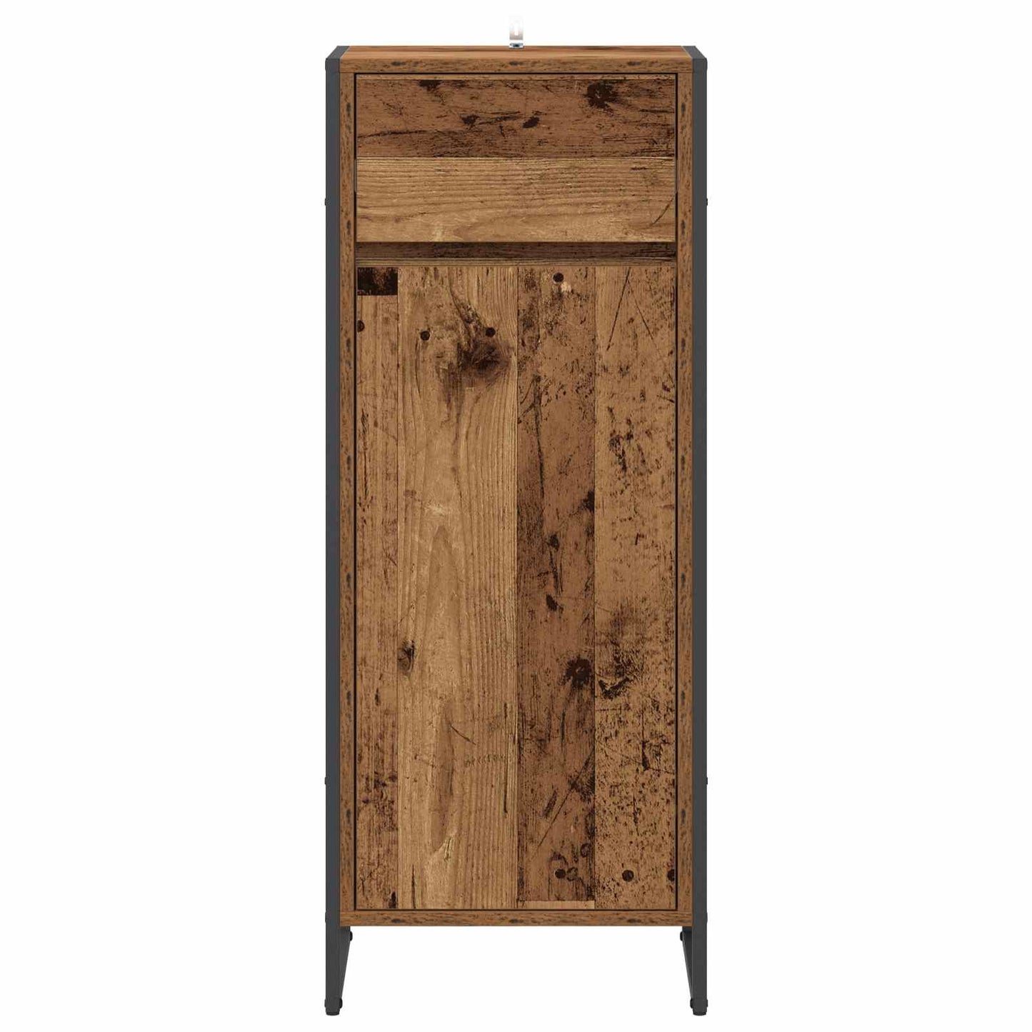 Baderomsskap med dør Gamle tre 40 x 30 x 100 cm Konstruert tre