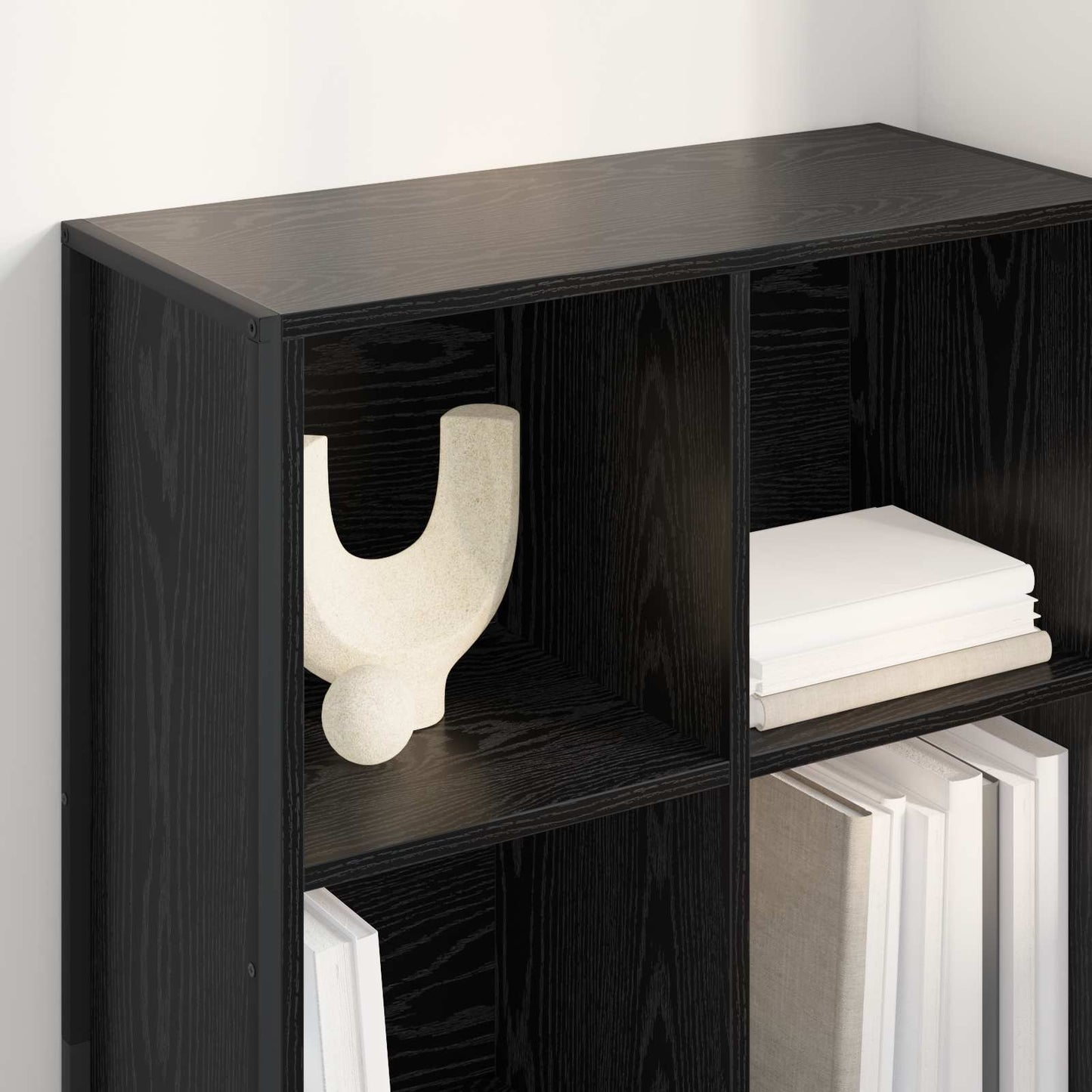 Bokskap Svart Eik 99,5 x 30 x 108,5 cm Konstruert tre