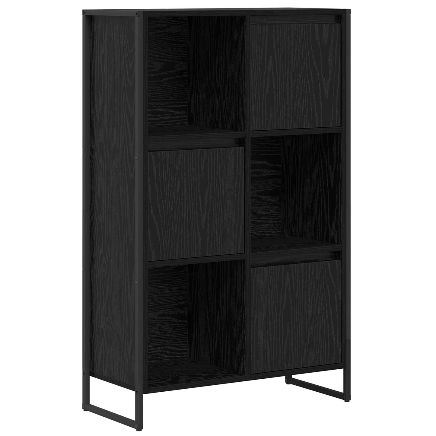 Bokskap Svart Eik 68 x 30 x 108.5 cm Konstruert tre