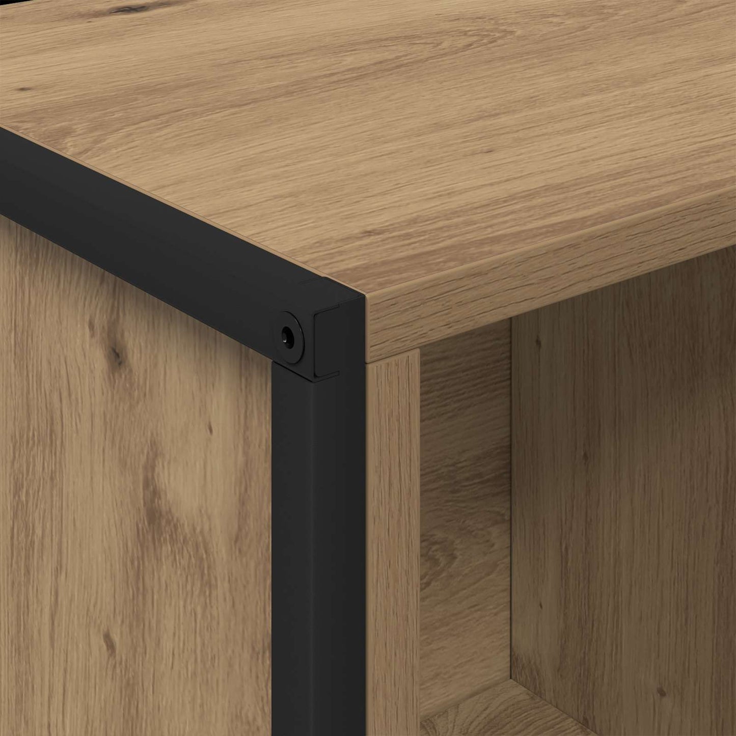 Bokskap Kunstnerisk Eik 68 x 30 x 108.5 cm Konstruert tre