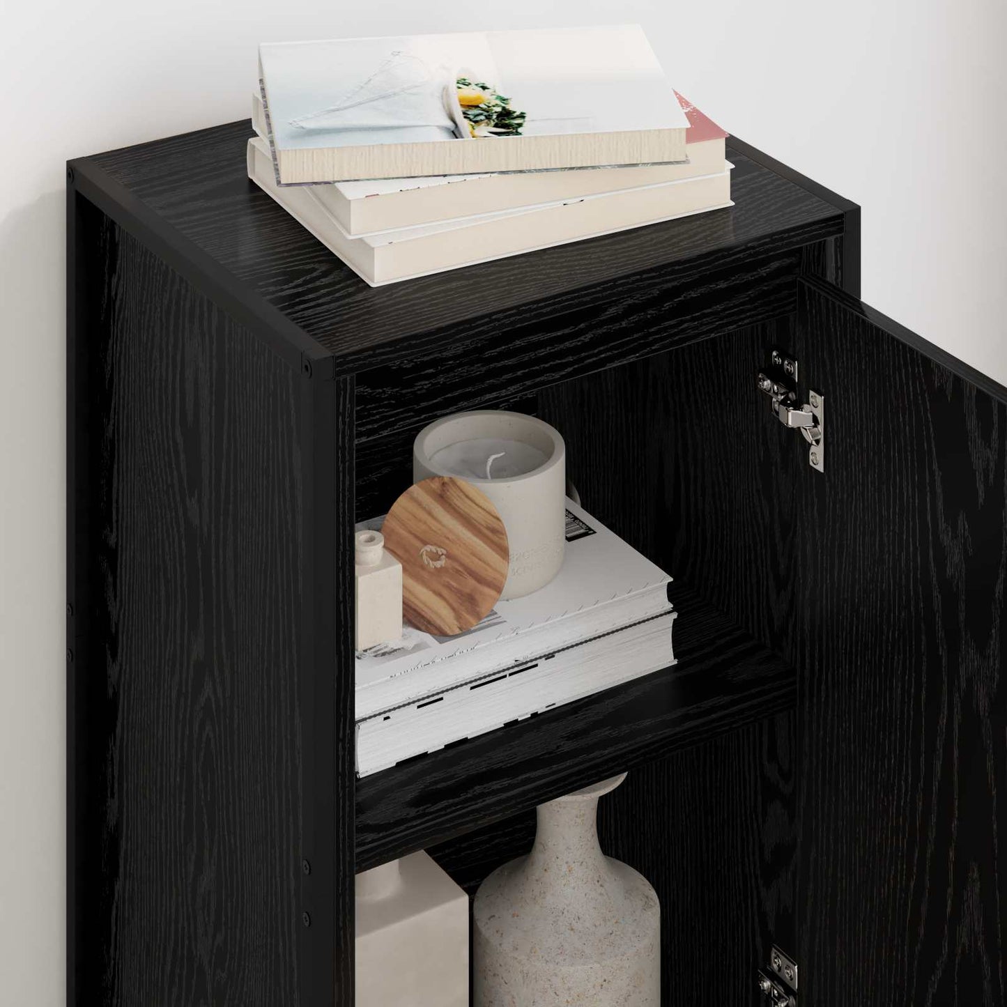 Serviesskap Svart Eik 43 x 36 x 75,5 cm Konstruert tre