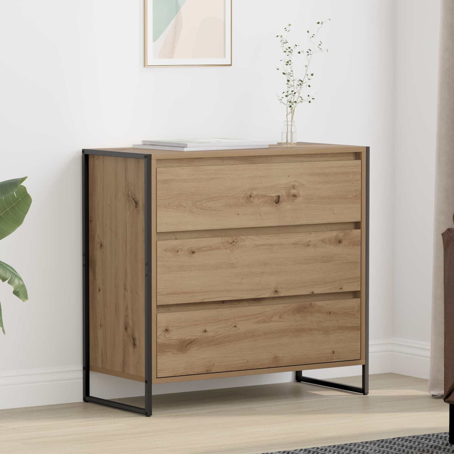 Serviesskap Kunstnerisk Eik 79 x 36 x 75.5 cm Konstruert tre