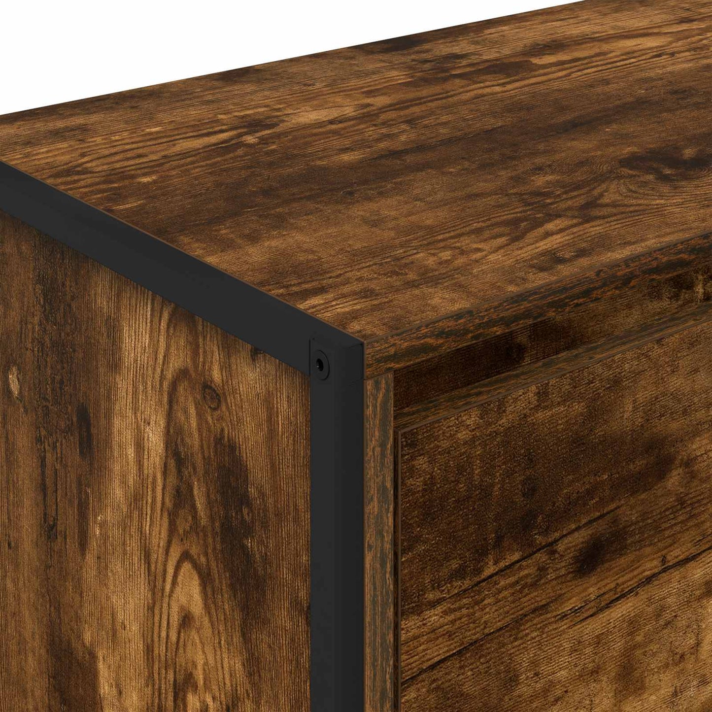Sideskap Røyk Eik 79 x 36 x 75 cm Konstruert tre
