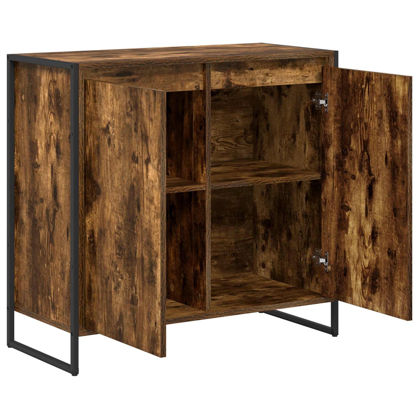 Sideskap Røyk Eik 79 x 36 x 75 cm Konstruert tre