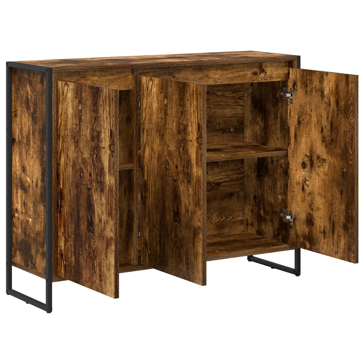 Sideskap Røyk Eik 96,5 x 30 x 75 cm Konstruert tre