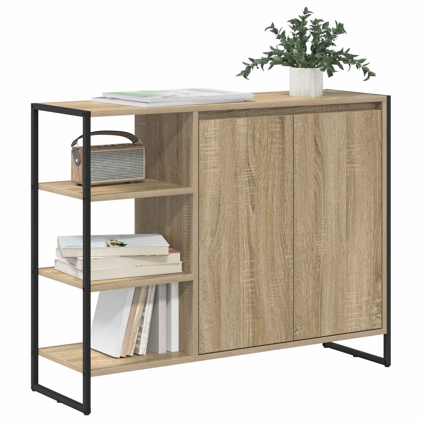 Sideskap Sonoma 96.5 x 30 x 75 cm Konstruert tre