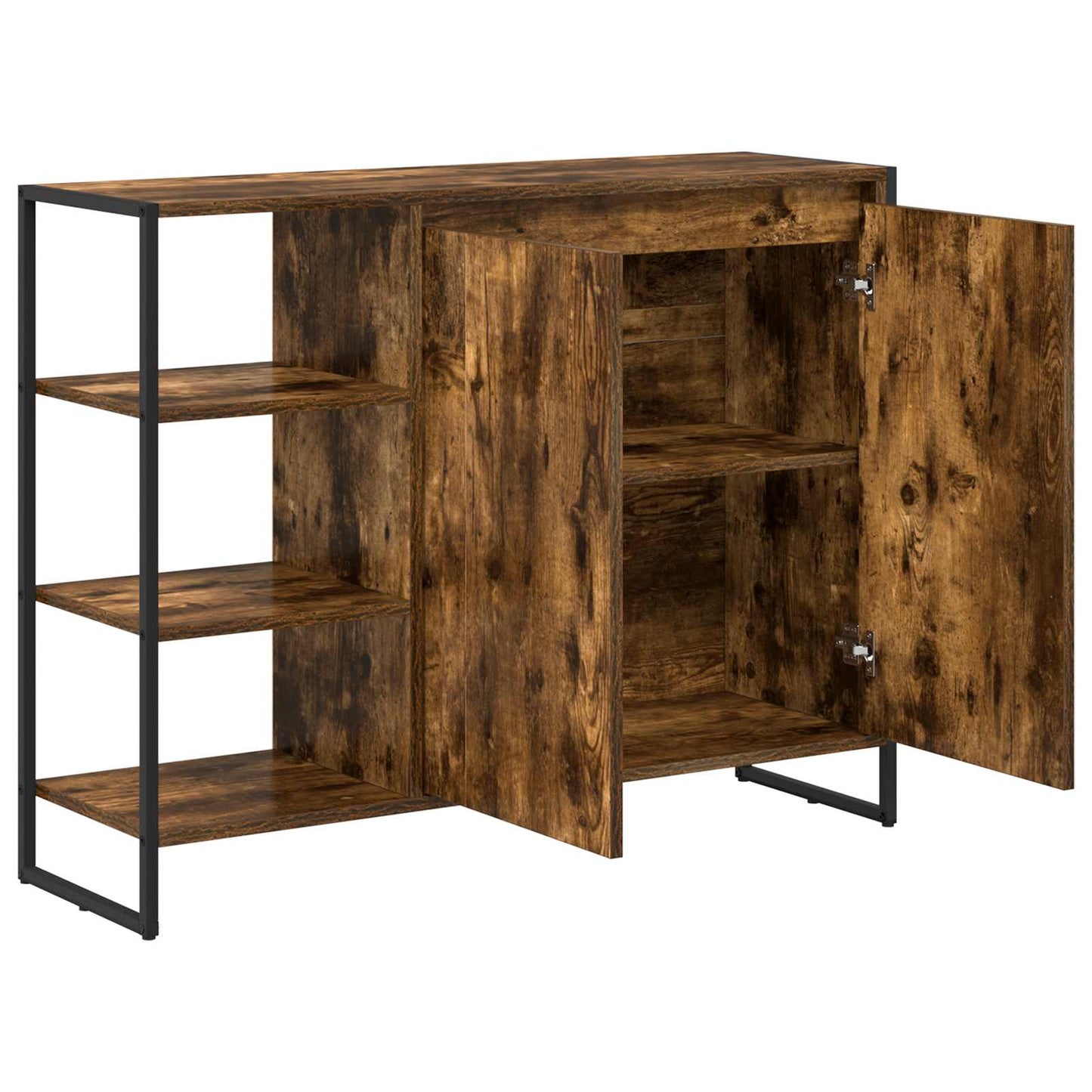 Sideskap Røyk Eik 96.5 x 30 x 75 cm Konstruert tre