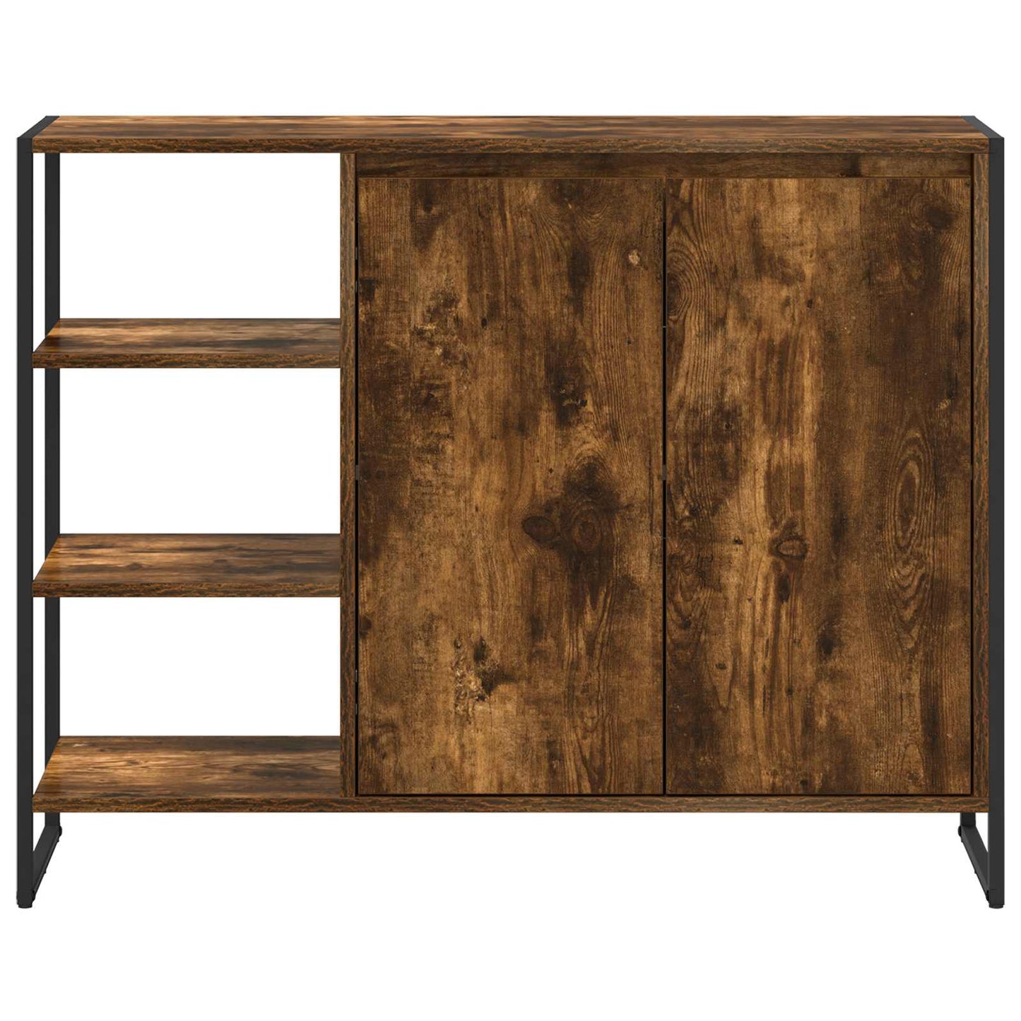 Sideskap Røyk Eik 96.5 x 30 x 75 cm Konstruert tre