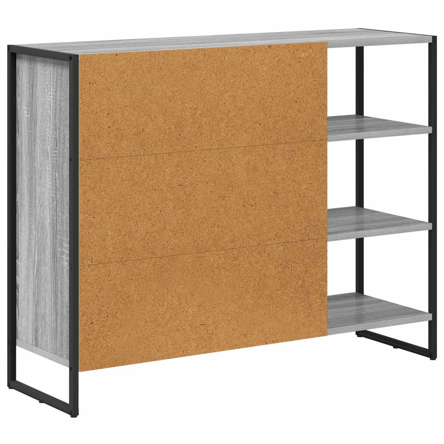 Sideskap Grå Sonoma 96.5 x 30 x 75 cm Konstruert tre