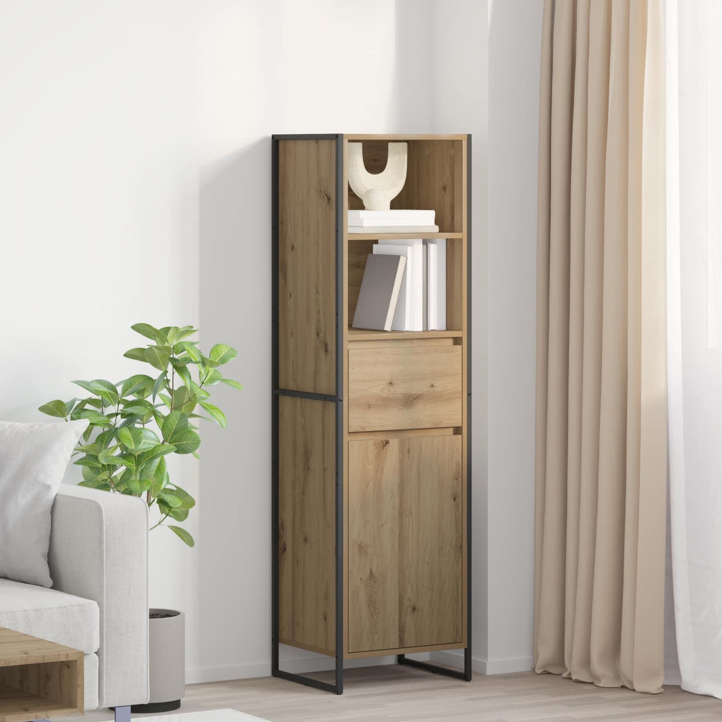 Bokskap Kunstnerisk Eik 43 x 36 x 150.5 cm Konstruert tre