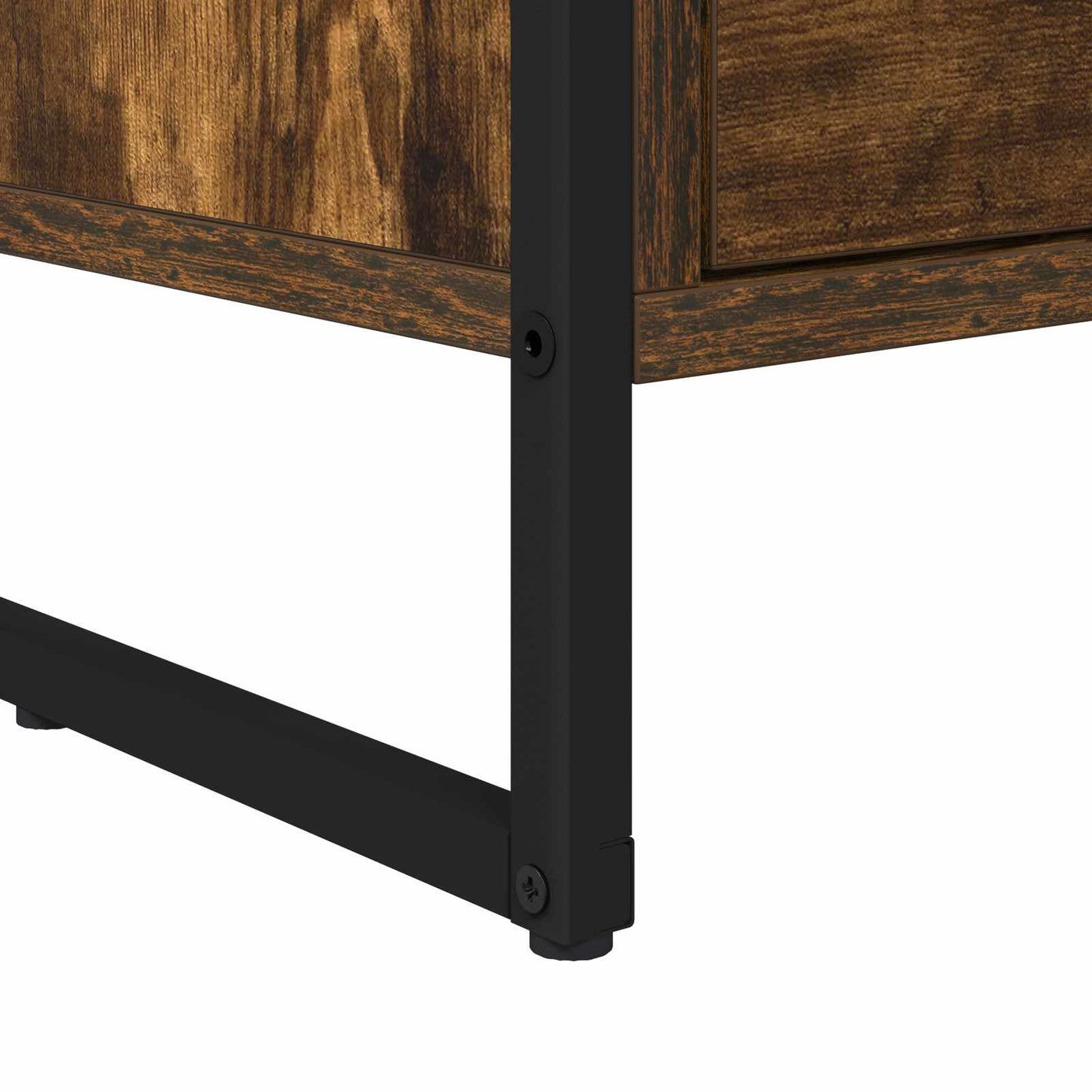 Nattbord 2 pcs Røyk Eik 39,5 x 30 x 50 cm Konstruert tre
