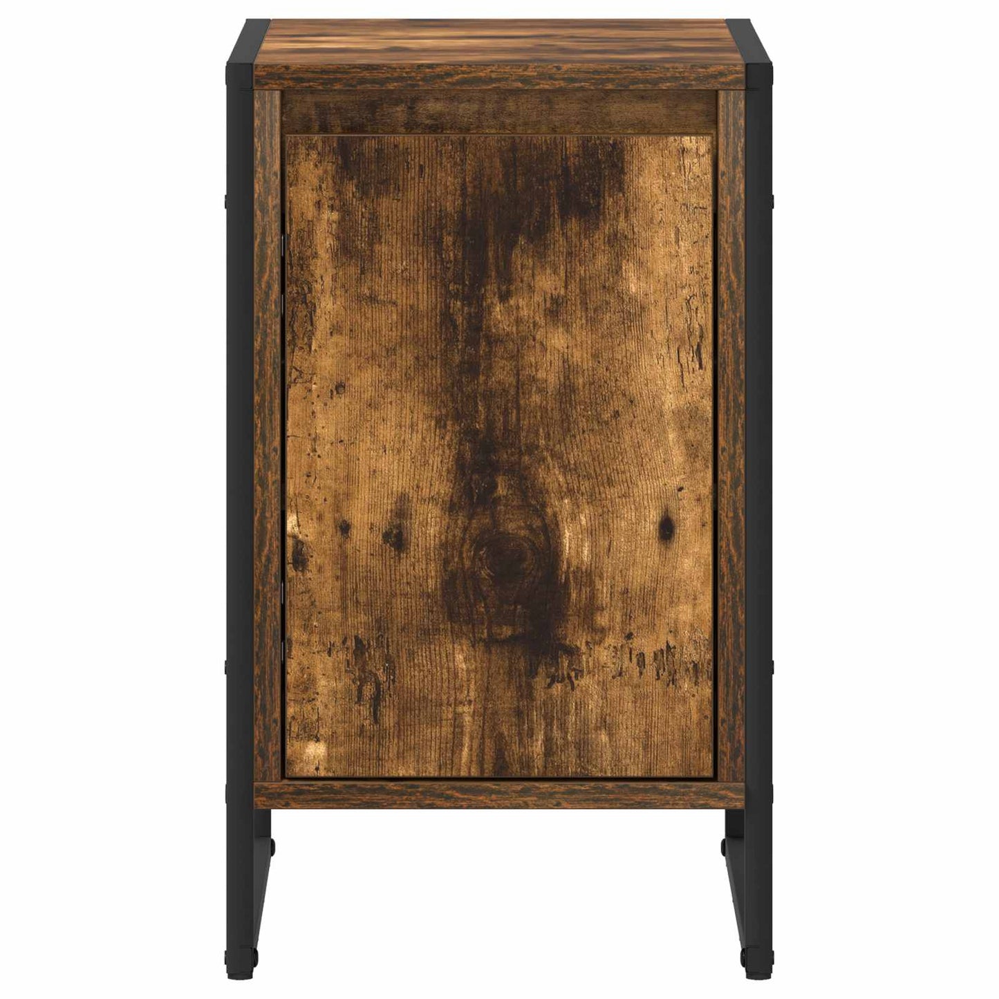 Nattbord 2 pcs Røyk Eik 39,5 x 30 x 50 cm Konstruert tre