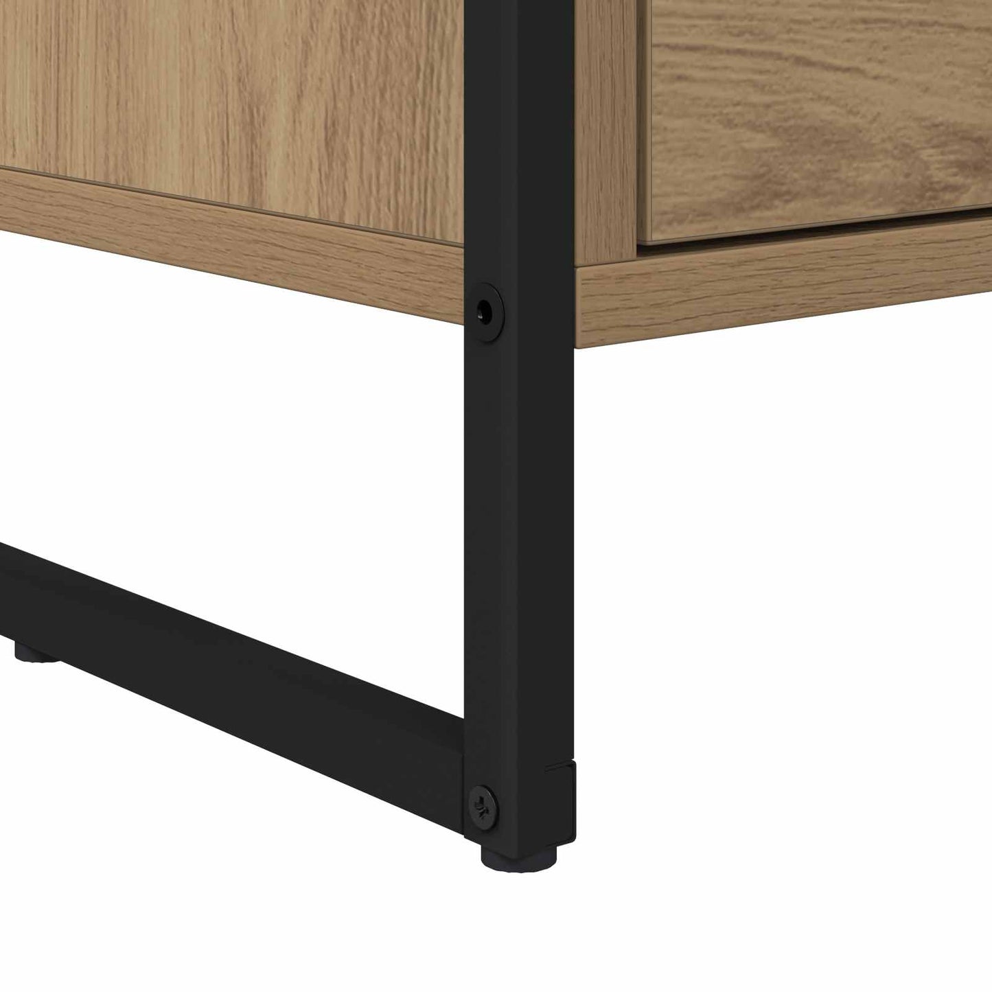 Nattbord 2 pcs Kunstnerisk Eik 39,5 x 30 x 50 cm Konstruert tre