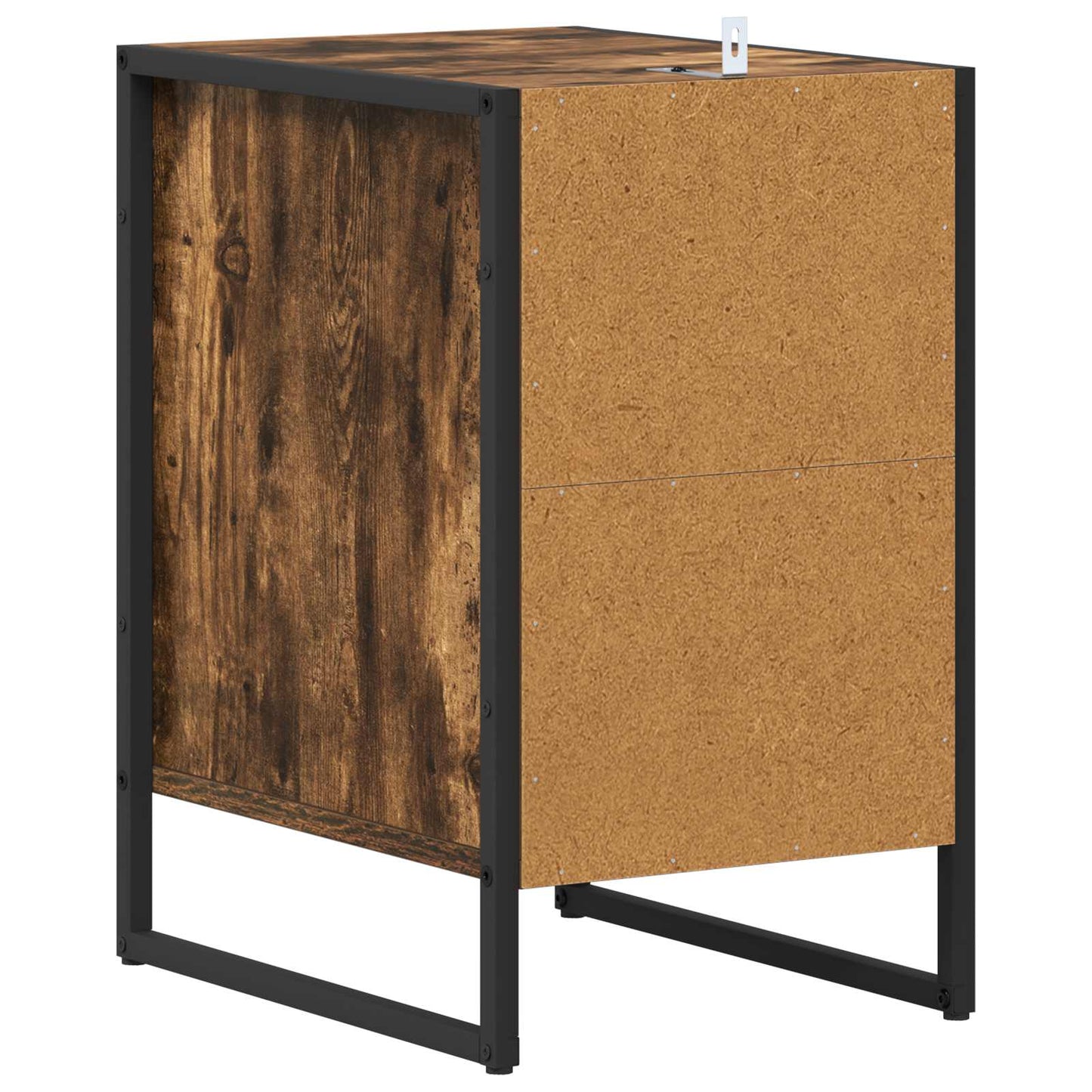 Nattbord 2 pcs Røyk Eik 39,5 x 30 x 50 cm Konstruert tre
