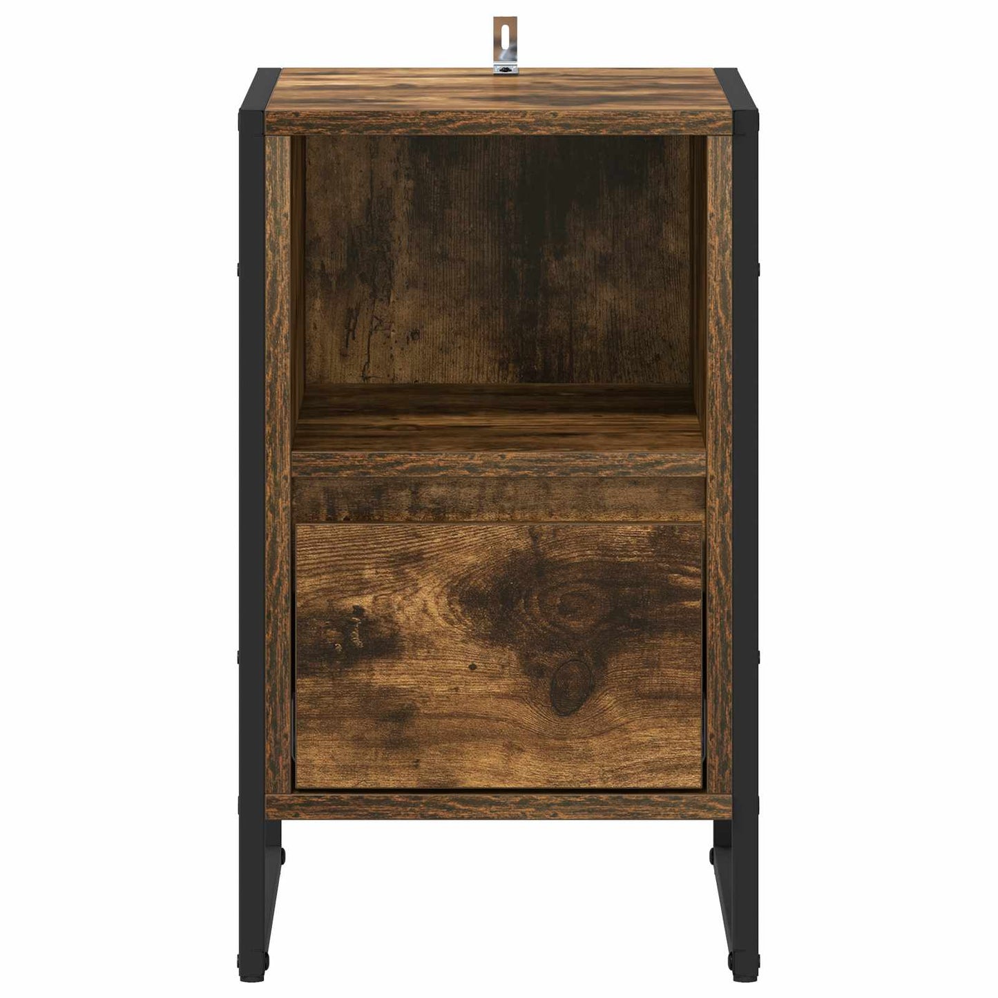 Nattbord 2 pcs Røyk Eik 39,5 x 30 x 50 cm Konstruert tre