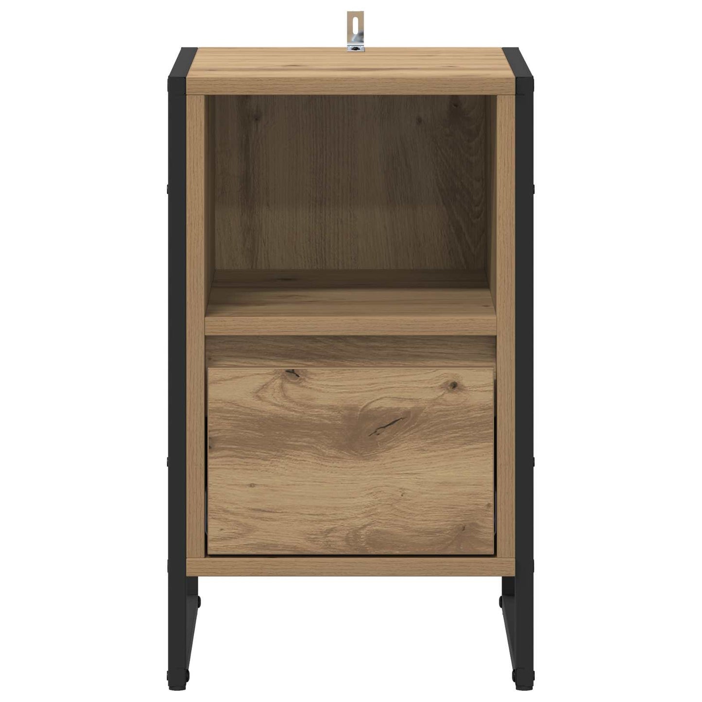 Nattbord 2 pcs Kunstnerisk Eik 39,5 x 30 x 50 cm Konstruert tre