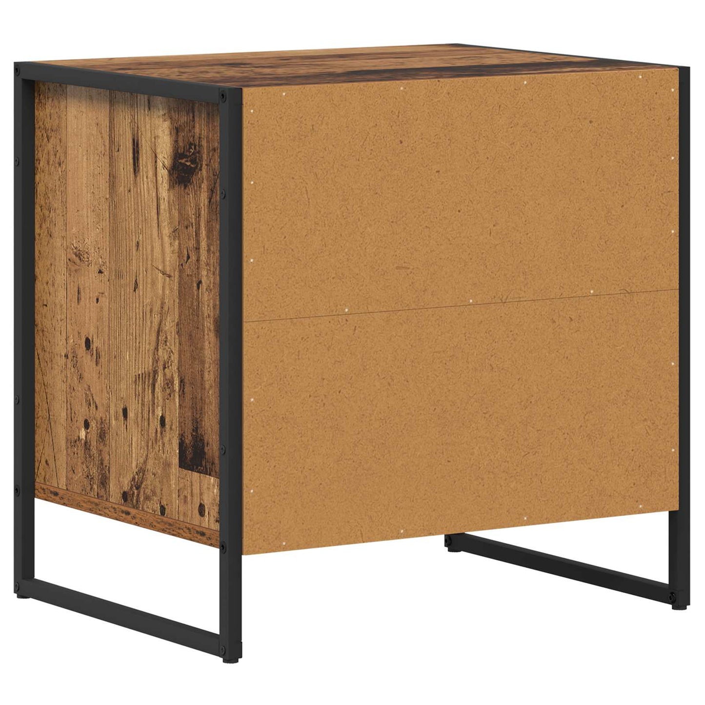Nattbord med skuff Gamle tre 50 x 39,5 x 50 cm Konstruert tre