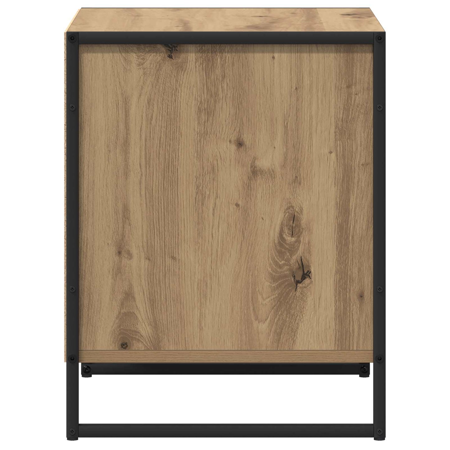Nattbord 2 pcs Kunstnerisk Eik 50 x 39,5 x 50 cm Konstruert tre