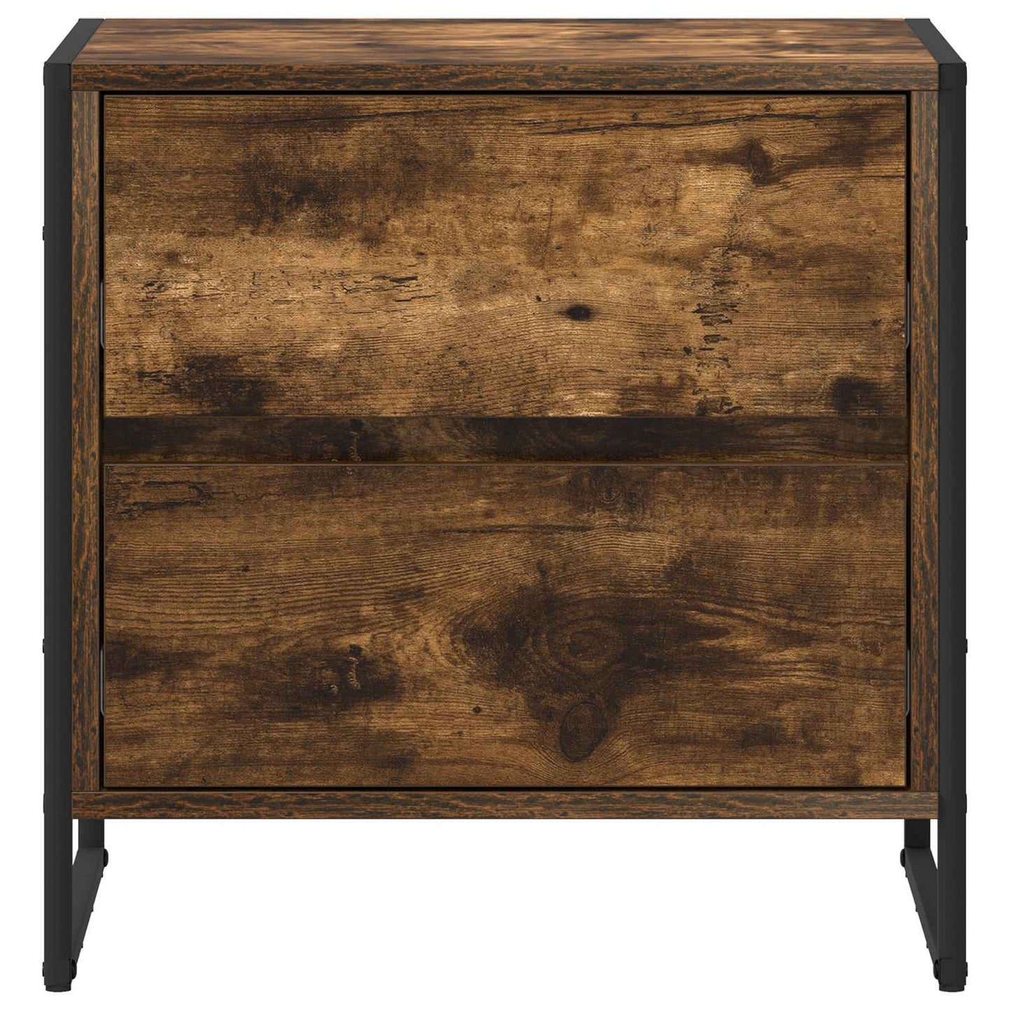 Nattbord 2 pcs Røyk Eik 50 x 39.5 x 50 cm Konstruert tre