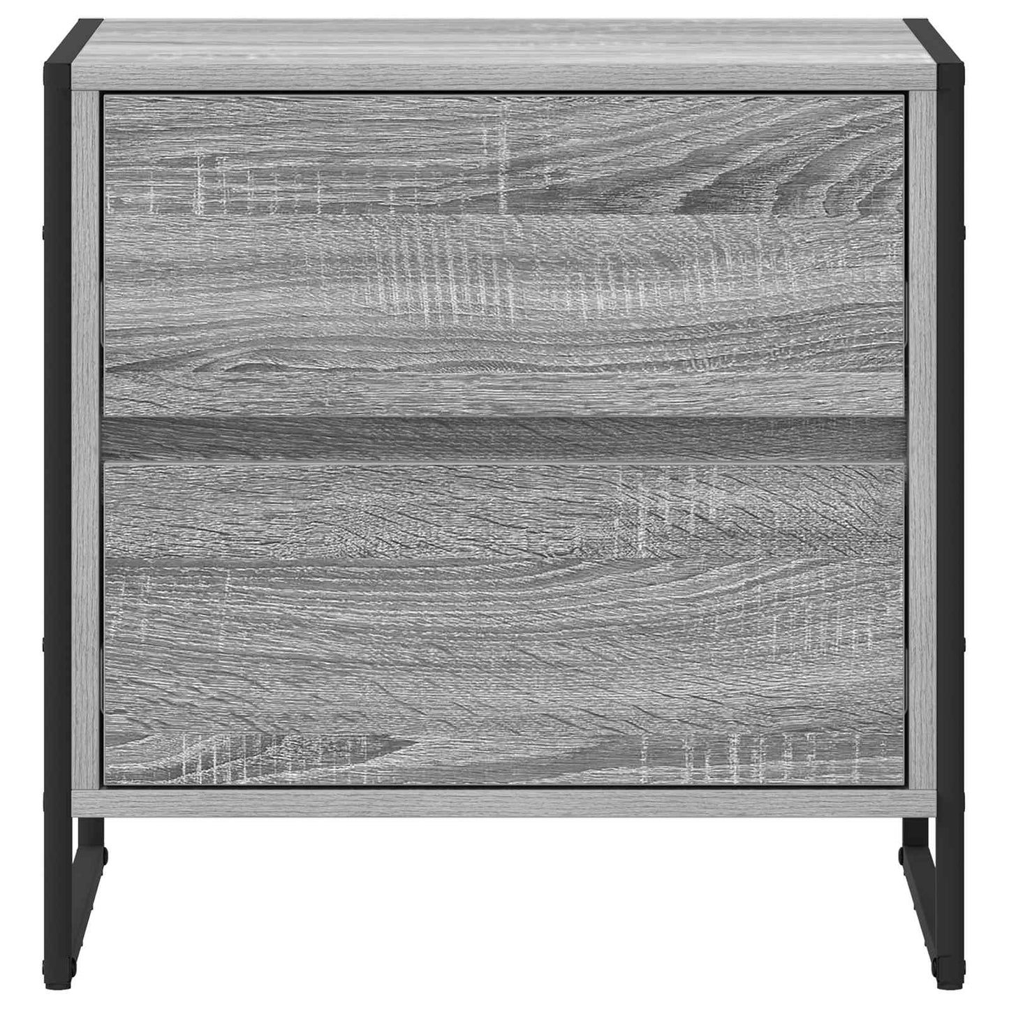 Nattbord med skuff Grå Sonoma 50 x 39.5 x 50 cm Konstruert tre