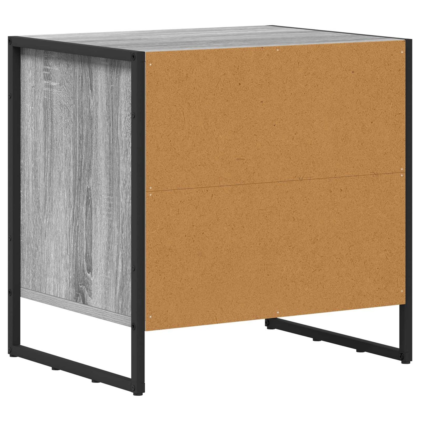 Nattbord 2 pcs Grå Sonoma 50 x 39.5 x 50 cm Konstruert tre