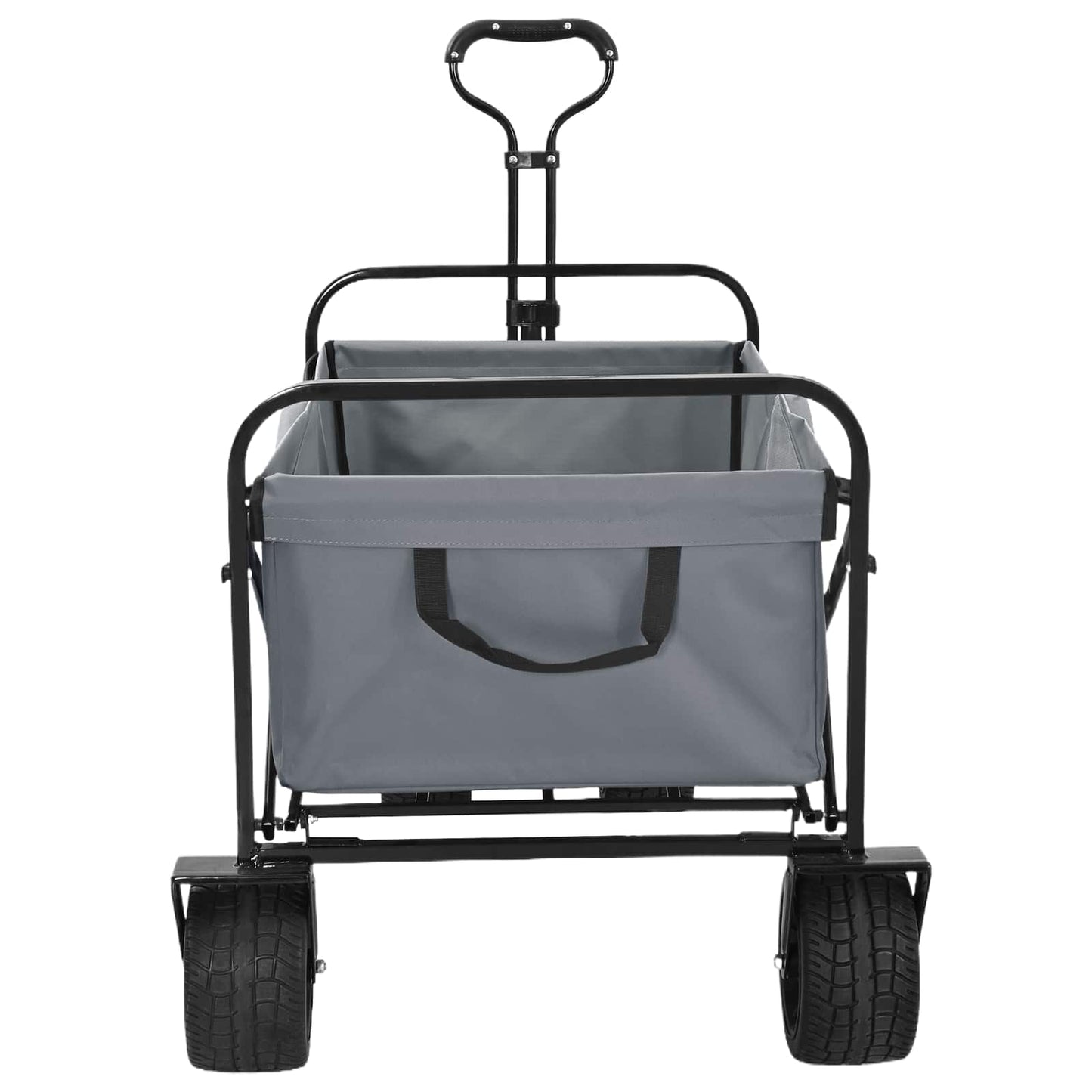 Sammenleggbar Håndvogn Grå 89 x 63 x 96 cm Stål og Oxford-stoff vidaXL