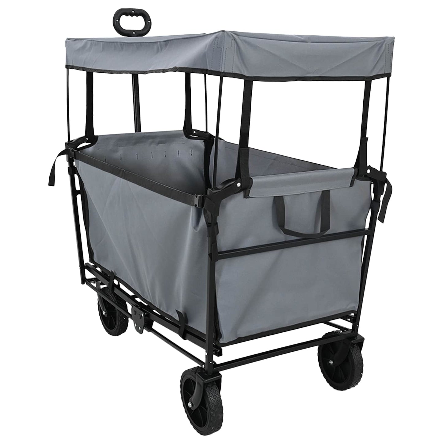 Sammenleggbar Håndvogn Grå 105 x 56,5 x 116 cm Oxford Stoff