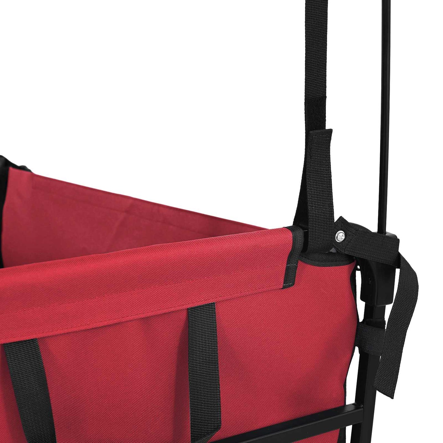 Sammenleggbar Håndvogn Rød 105 x 56,5 x 116 cm Oxford Stoff
