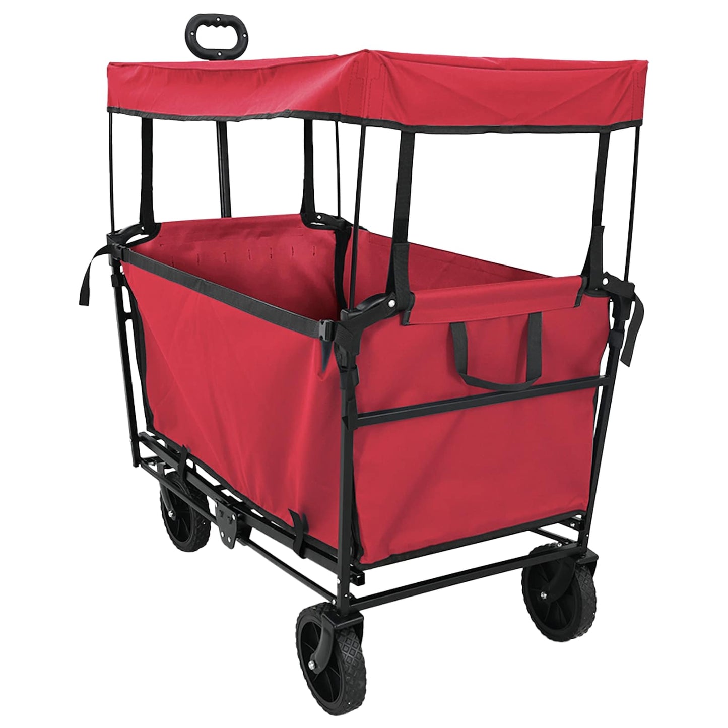 Sammenleggbar Håndvogn Rød 105 x 56,5 x 116 cm Oxford Stoff