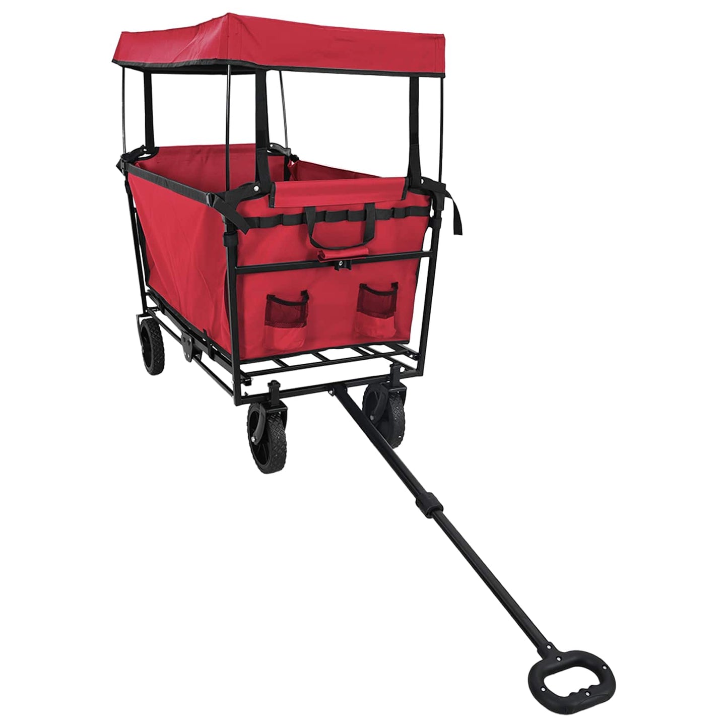 Sammenleggbar Håndvogn Rød 105 x 56,5 x 116 cm Oxford Stoff