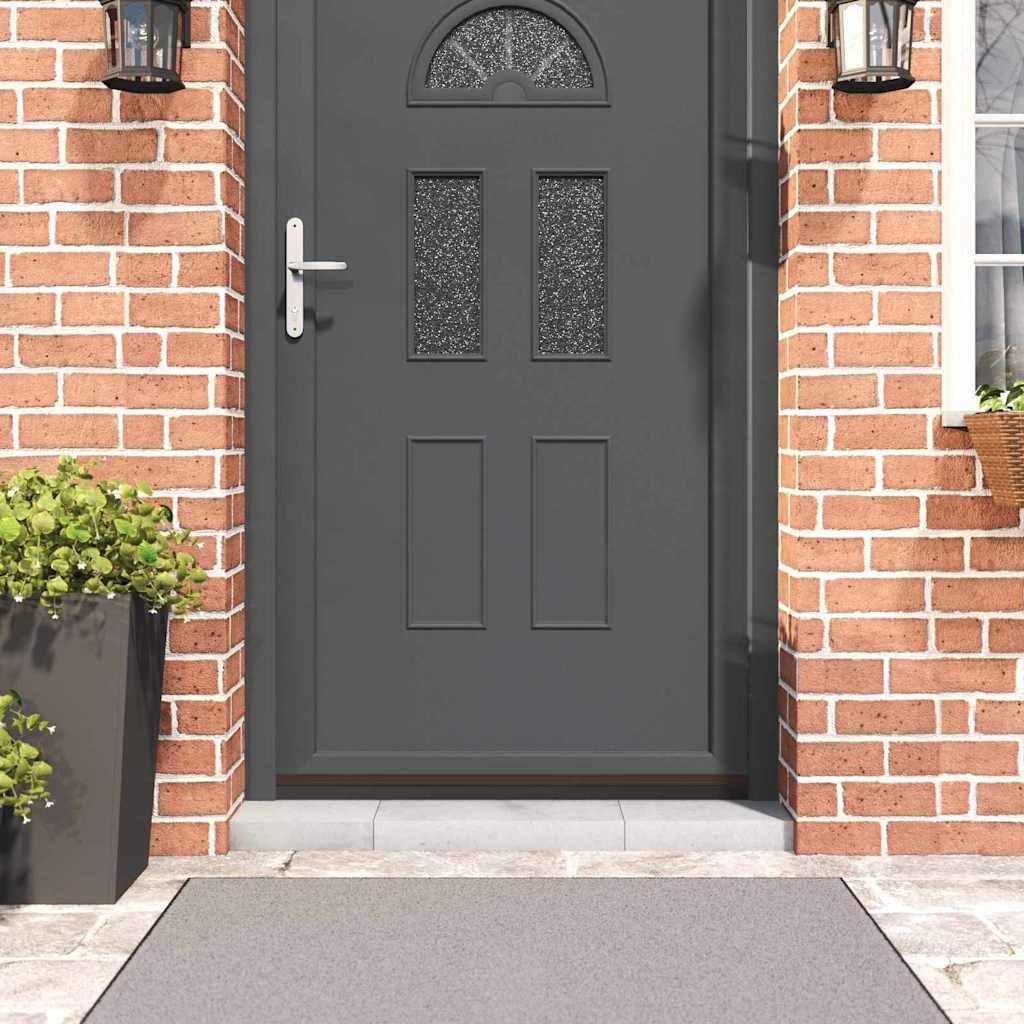 Selvhäftende dørbørstetninger 2 pcs Brun 100 cm