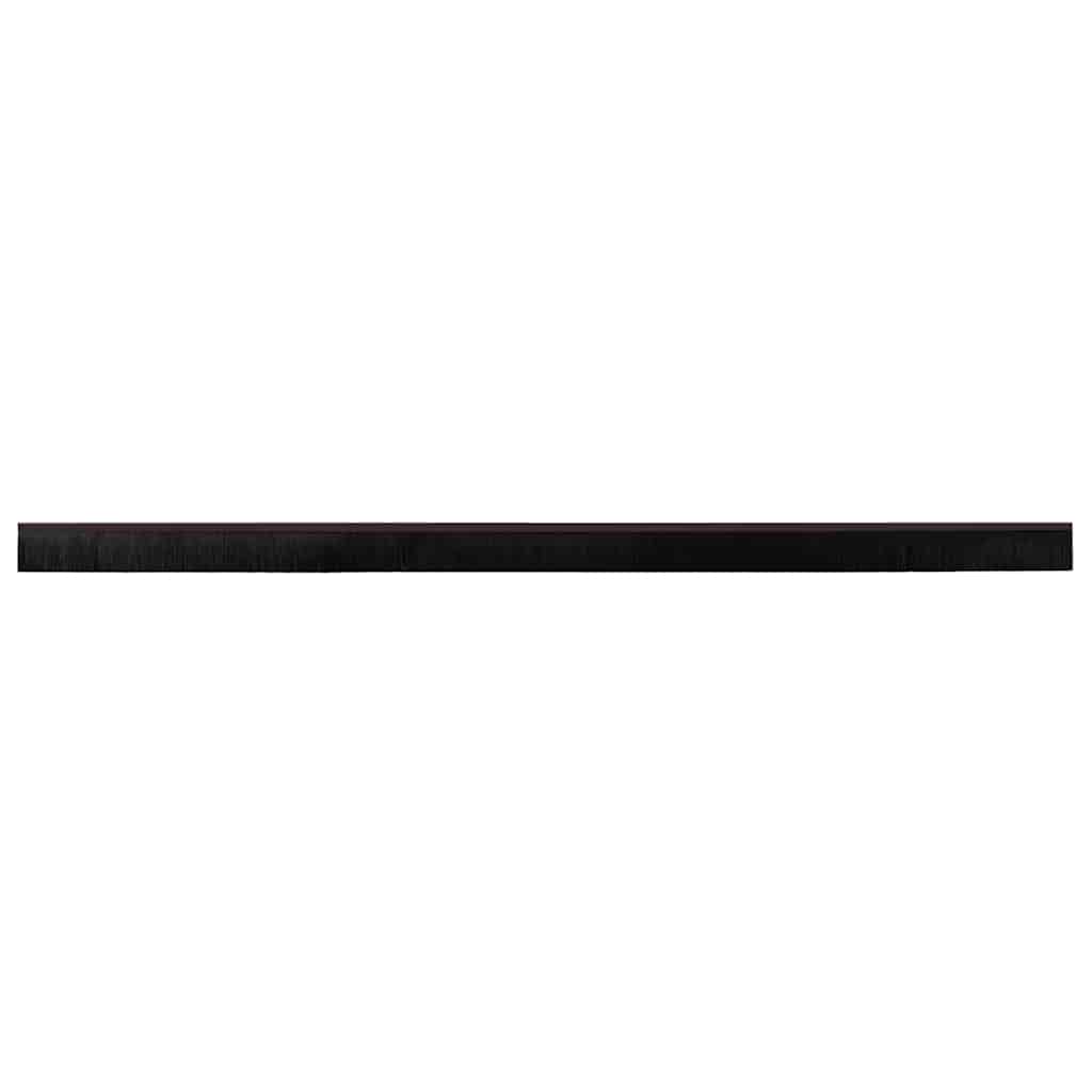 Selvhäftende dørbørstetninger 2 pcs Brun 100 cm