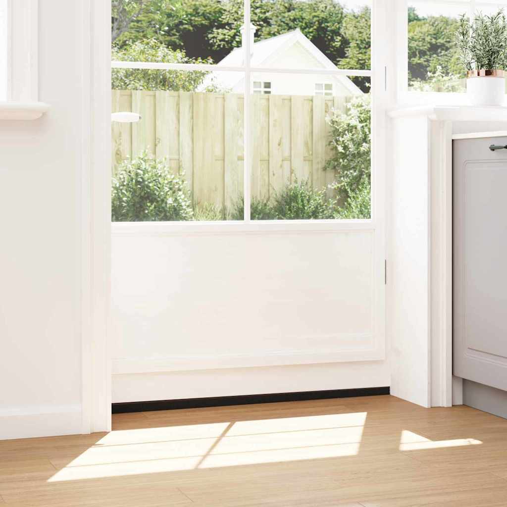 Selvhäftende dørbørstetninger 6 pcs Brun 100 cm