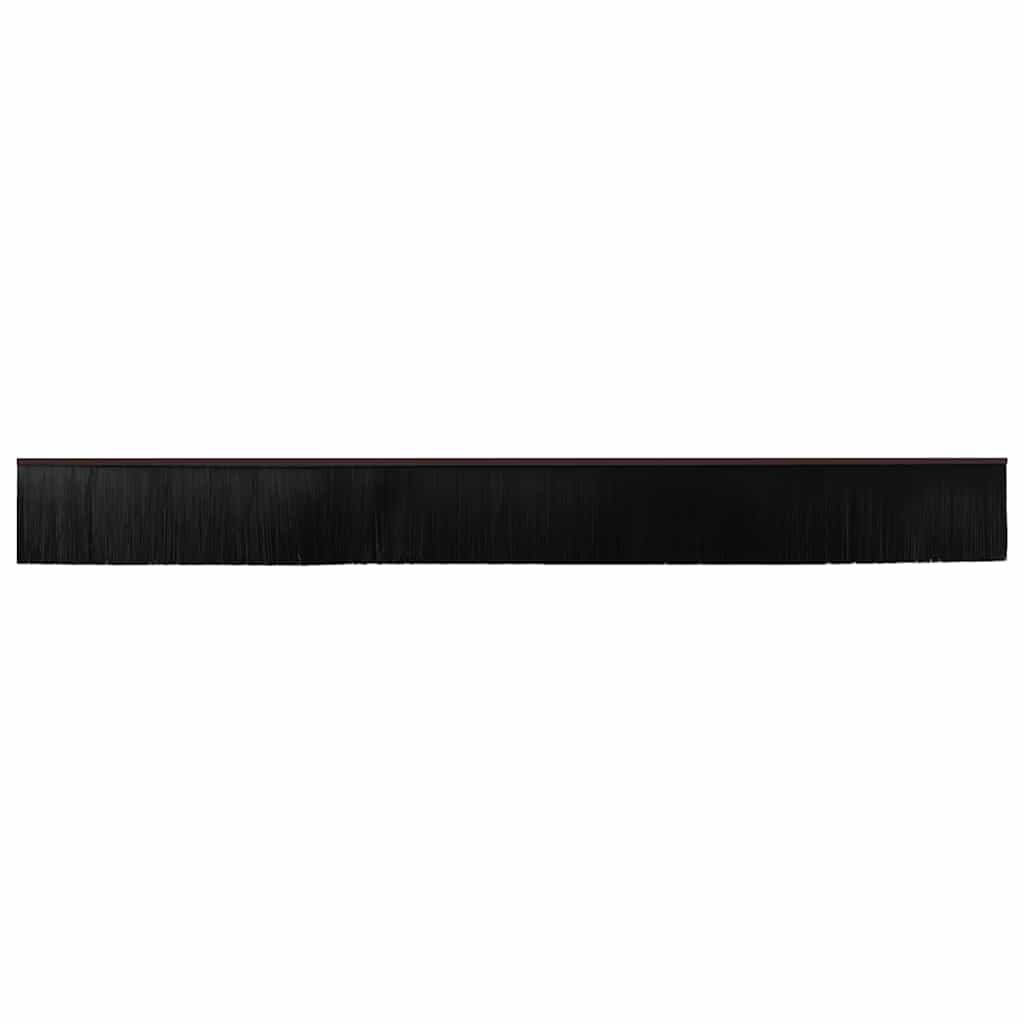 Selvhäftende dørbørstetninger 12 pcs Brun 100 cm