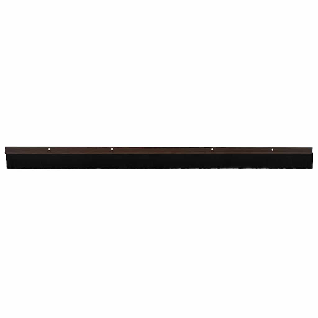 Skru-på dørbørste tetninger 2 pcs Brun 100 cm