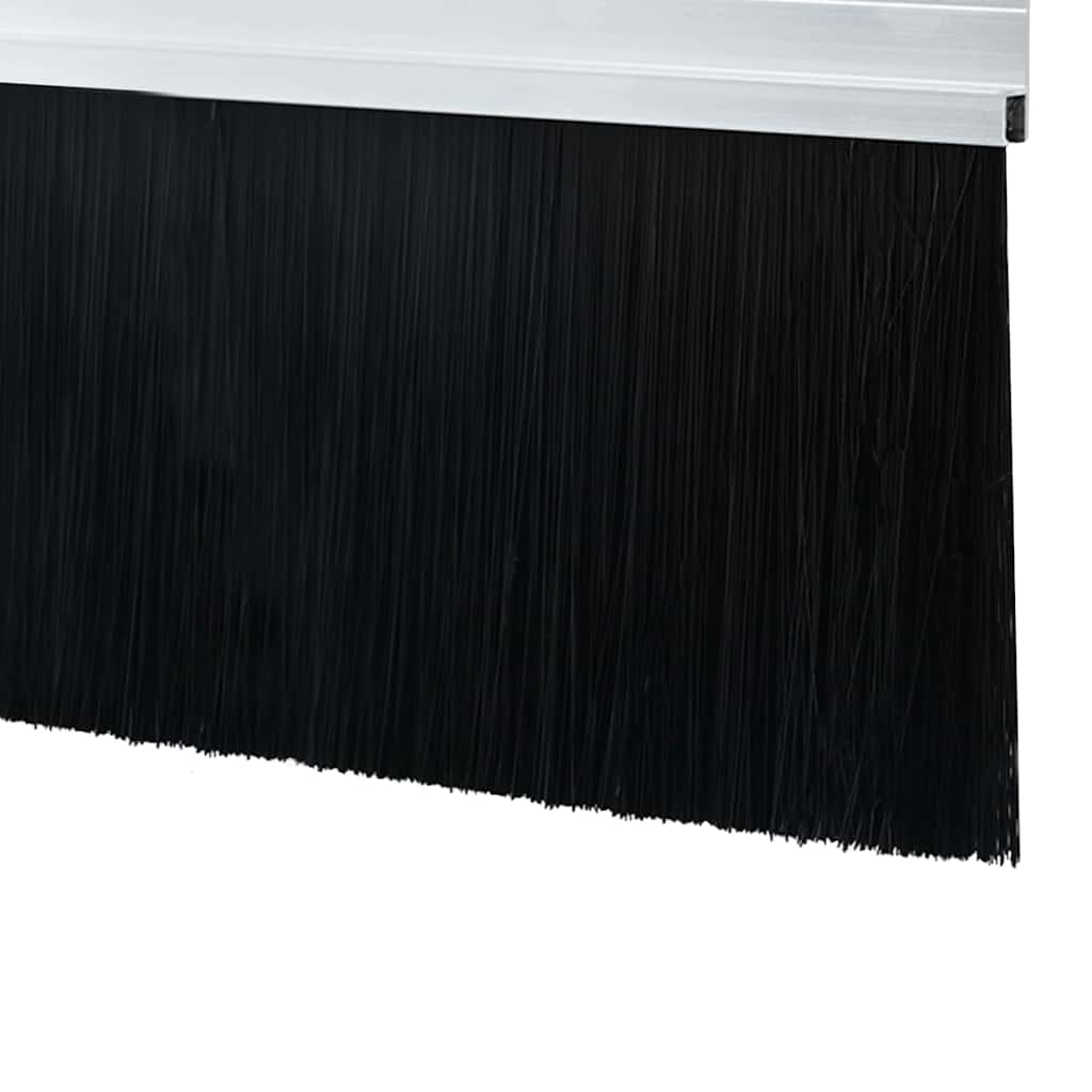 Selvhäftende dørbørstetninger 2 pcs sølv 100 cm