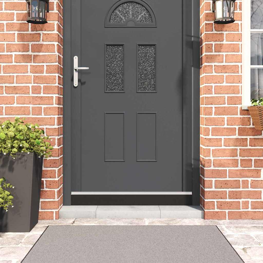 Selvhäftende dørbørstetninger 6 pcs sølv 100 cm