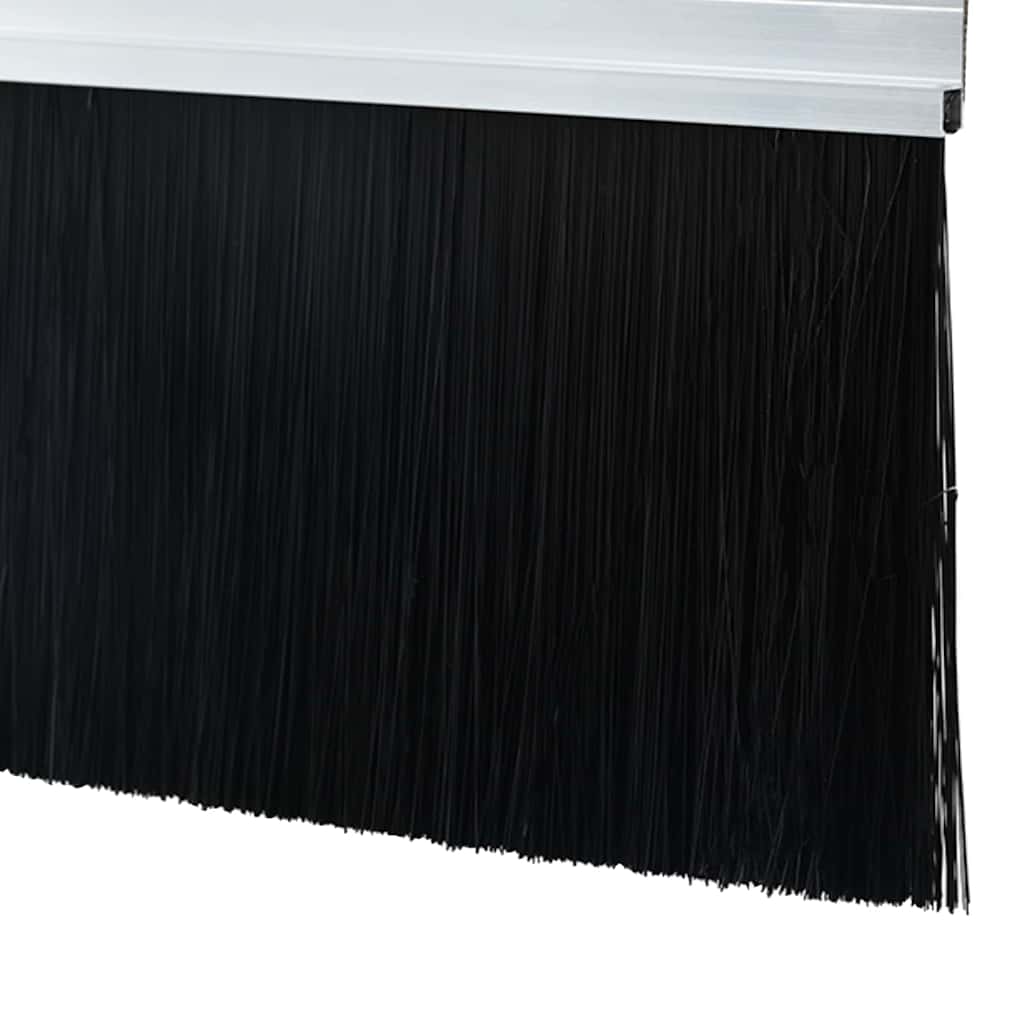Selvhäftende dørbørstetninger 12 pcs sølv 100 cm