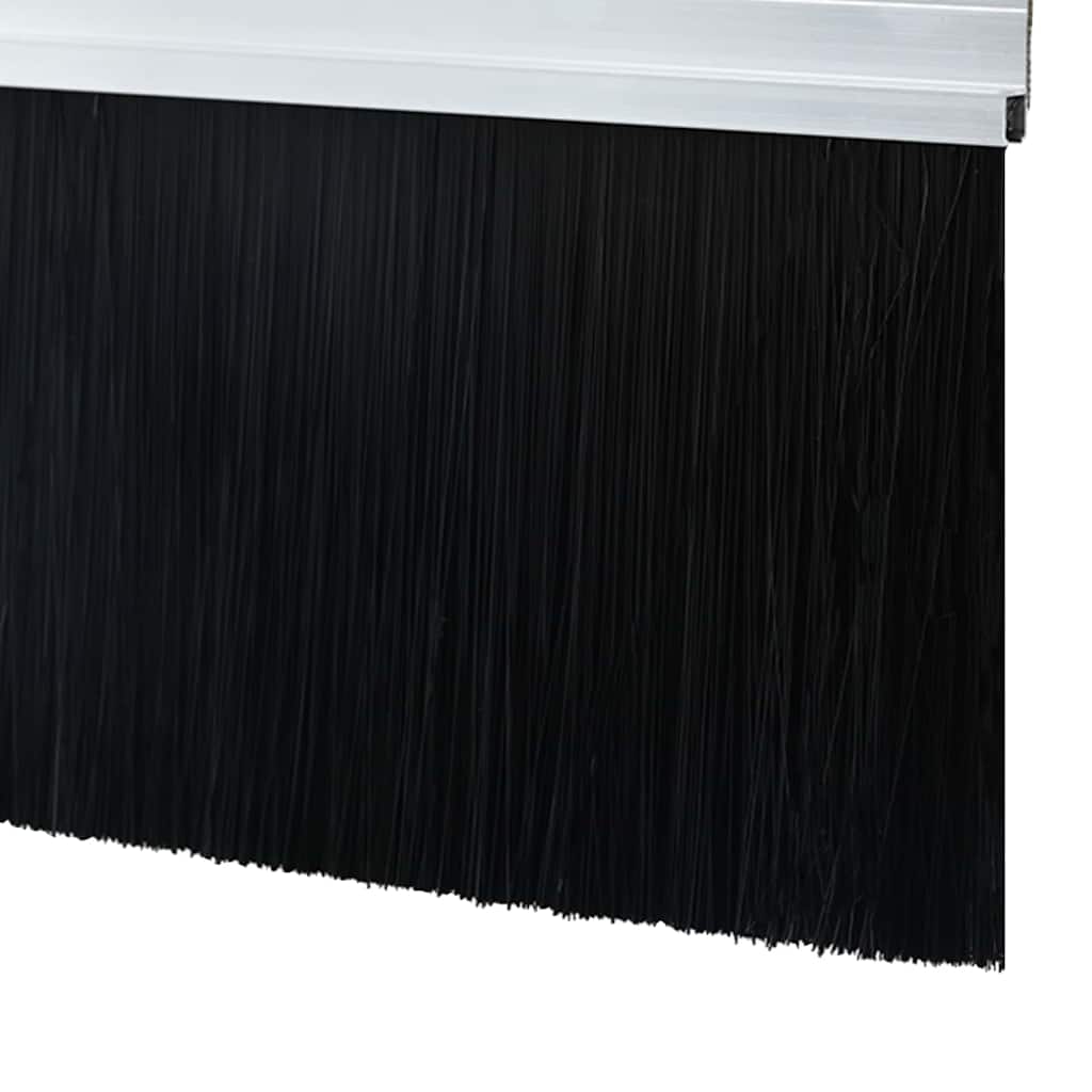Skru-på dørbørste tetninger 12 stk. 100 cm Aluminium Legering
