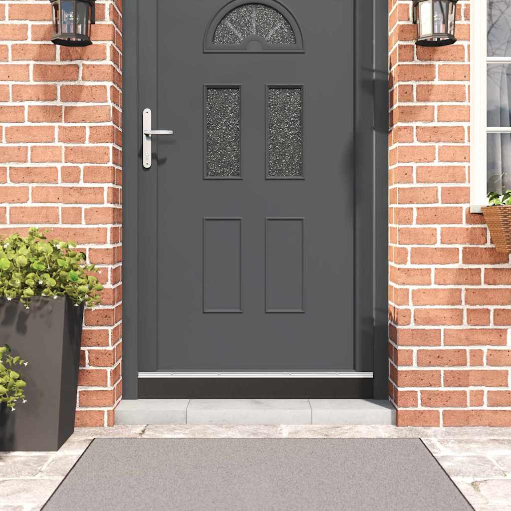 Skru-på dørbørste tetninger 12 stk. 100 cm Aluminium Legering