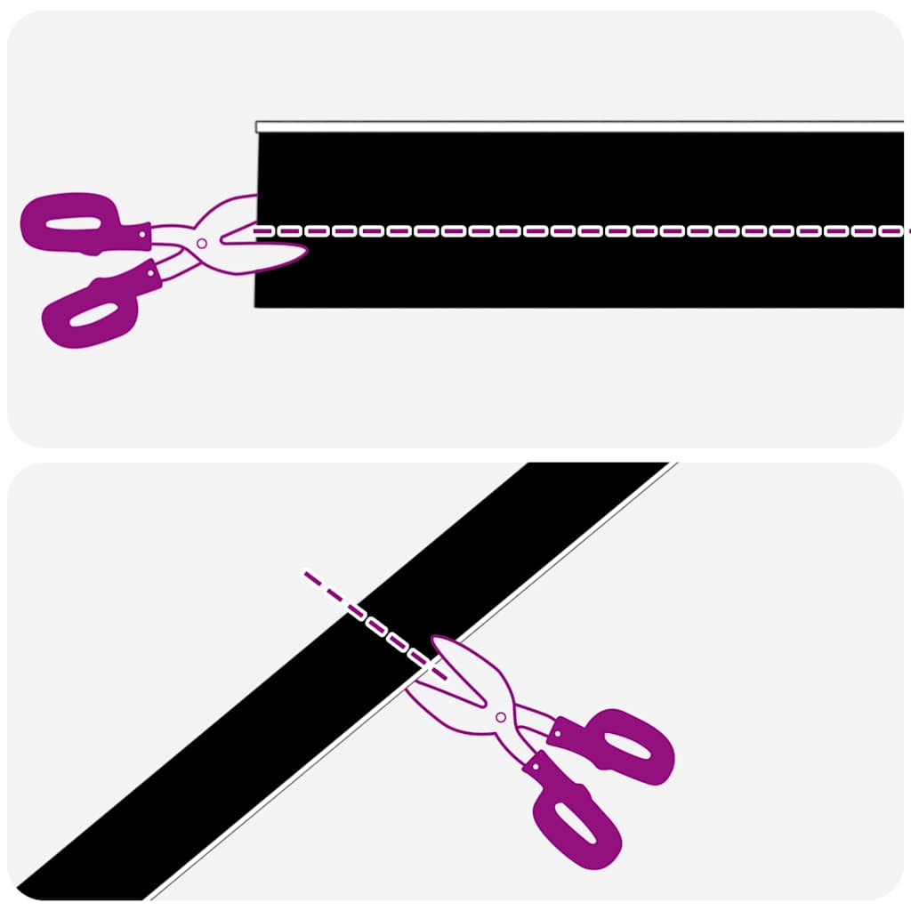 Skru-på dørbørste tetninger 12 stk. 100 cm Aluminium Legering