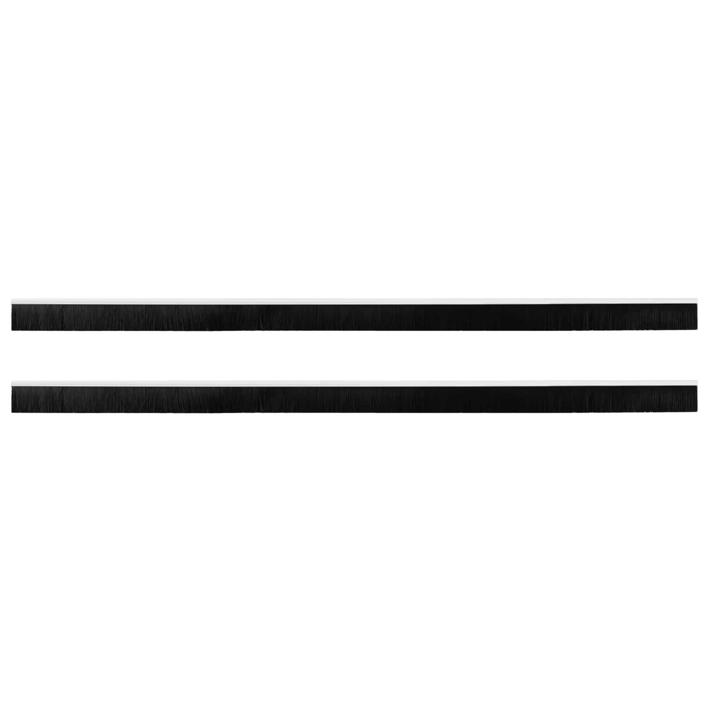 Selvhäftende dørbørstetninger 2 pcs Hvit 100 cm
