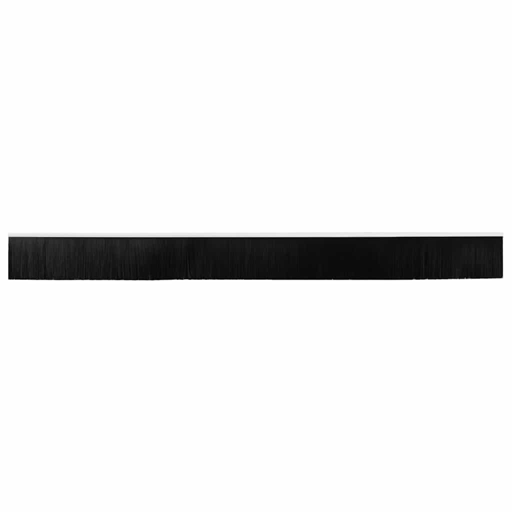 Selvhäftende dørbørstetninger 2 pcs Hvit 100 cm