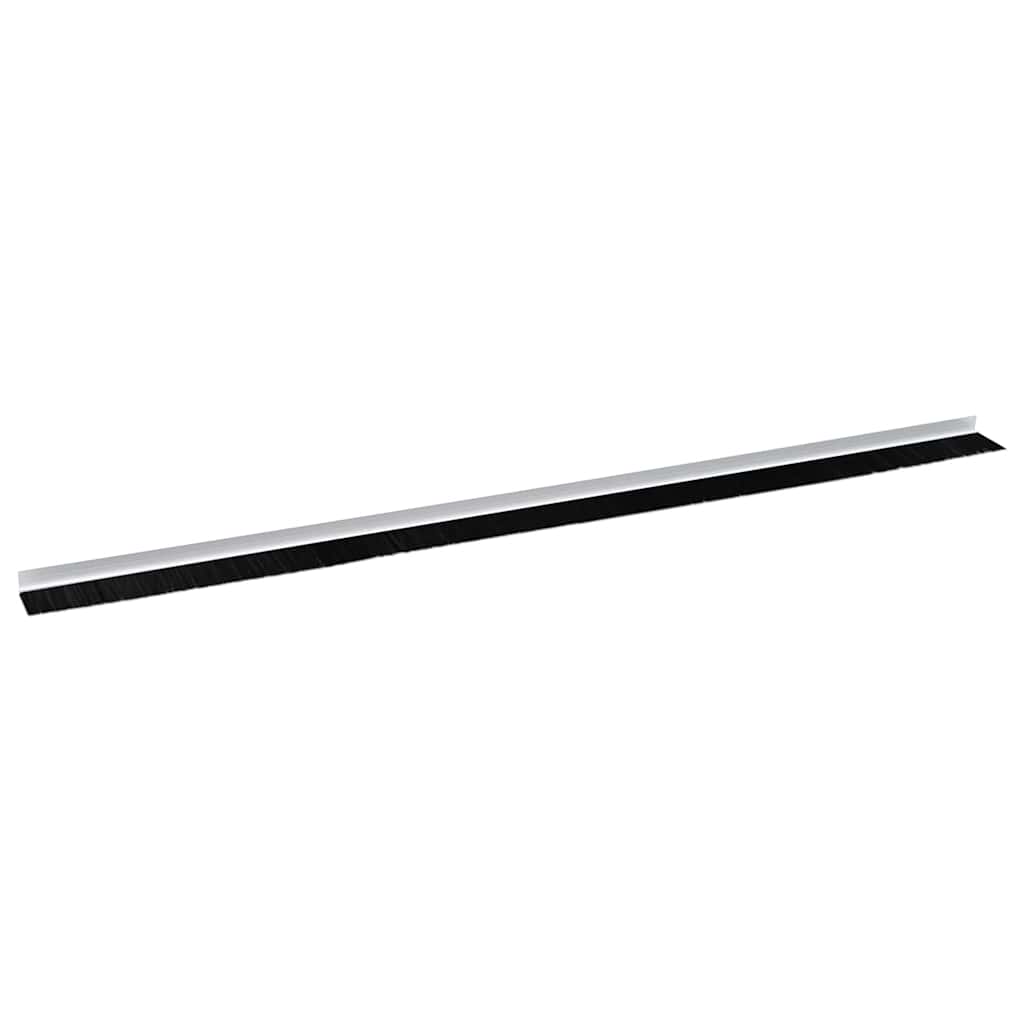 Selvhäftende dørbørstetninger 6 pcs Hvit 100 cm