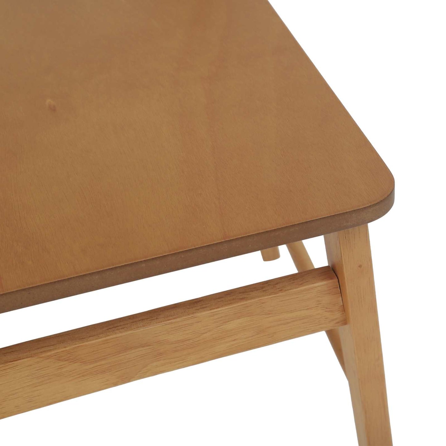 Spisestuestol 2 pcs Naturlig 43 x 44,5 x 77 cm Solid Gummitre