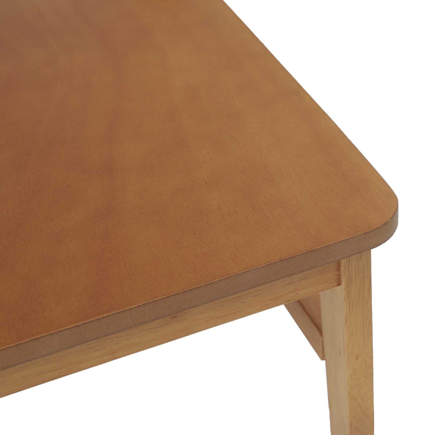 Spisestuestol 2 pcs Naturlig Solid Gummitre