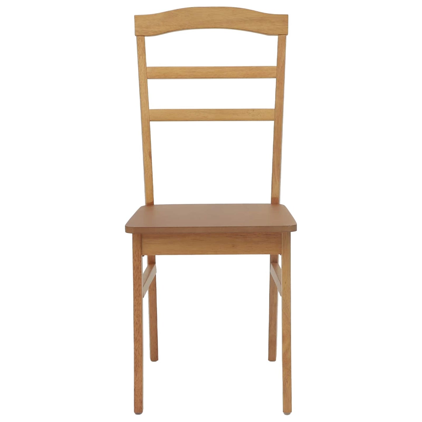 Spisestuestol 2 pcs Naturlig Solid Gummitre