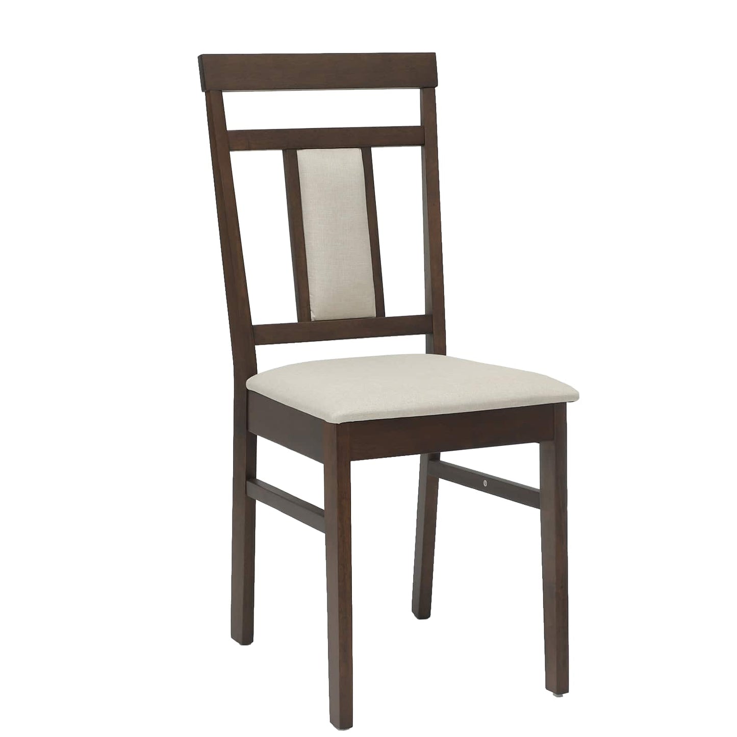 Spisestuestol 2 pcs Lys Brun og Lys Solid Gummitre